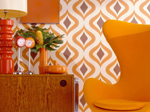 tendances années 70 - le orange - couleur orange